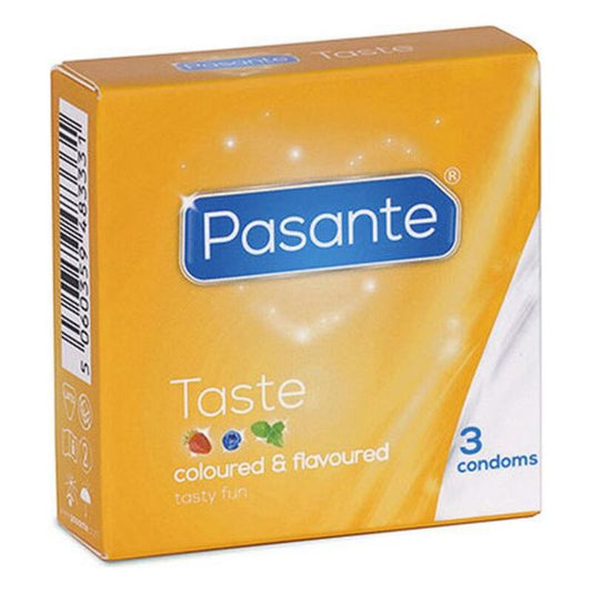 Condoms Pasante Taste Blueberry / Mint / Strawberries 3 Units