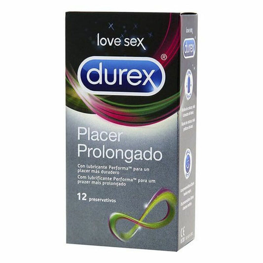 Kondome Durex Placer Prolongado Ø 5,6 cm (12 uds)