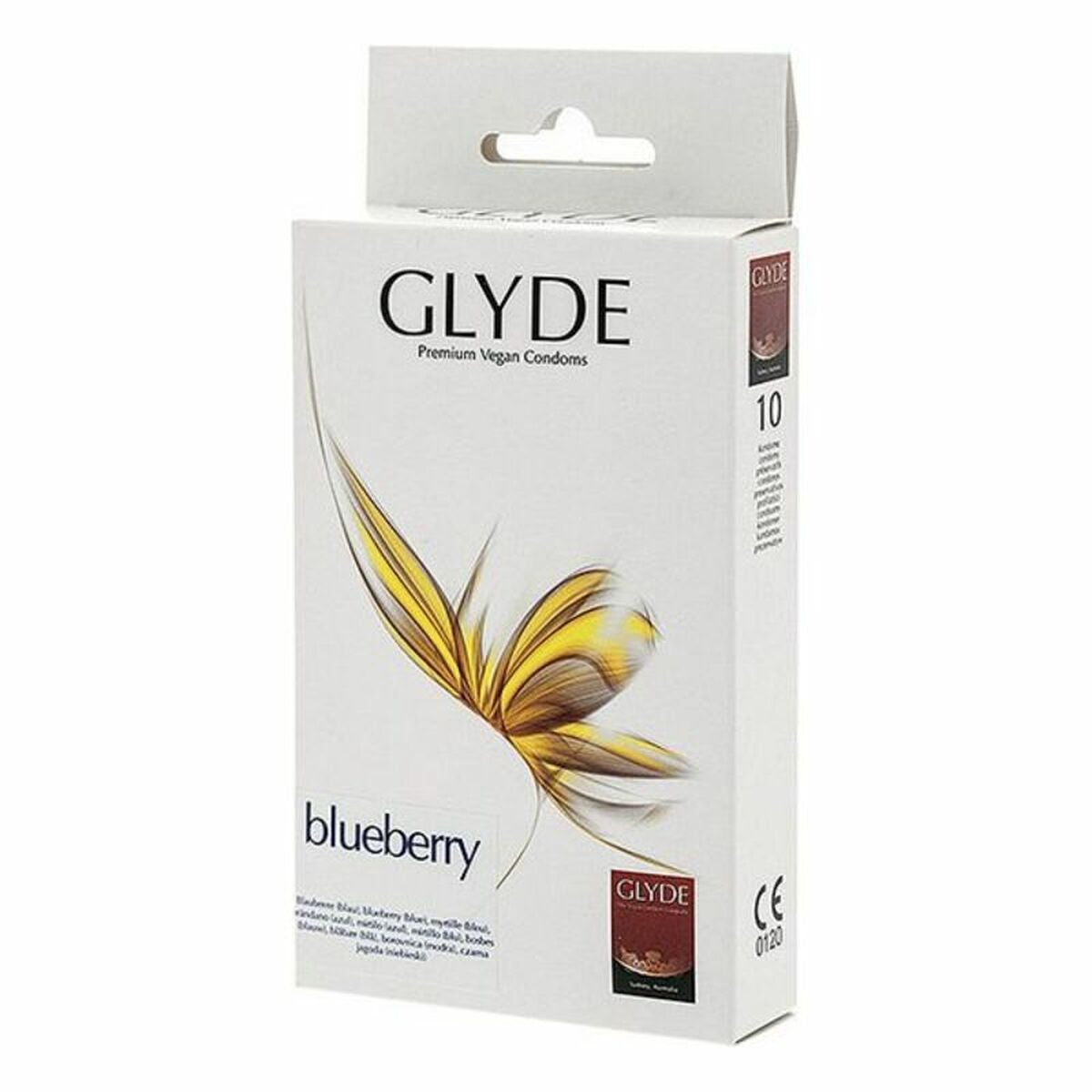 Kondome Glyde Blueberry 18 cm (10 uds)